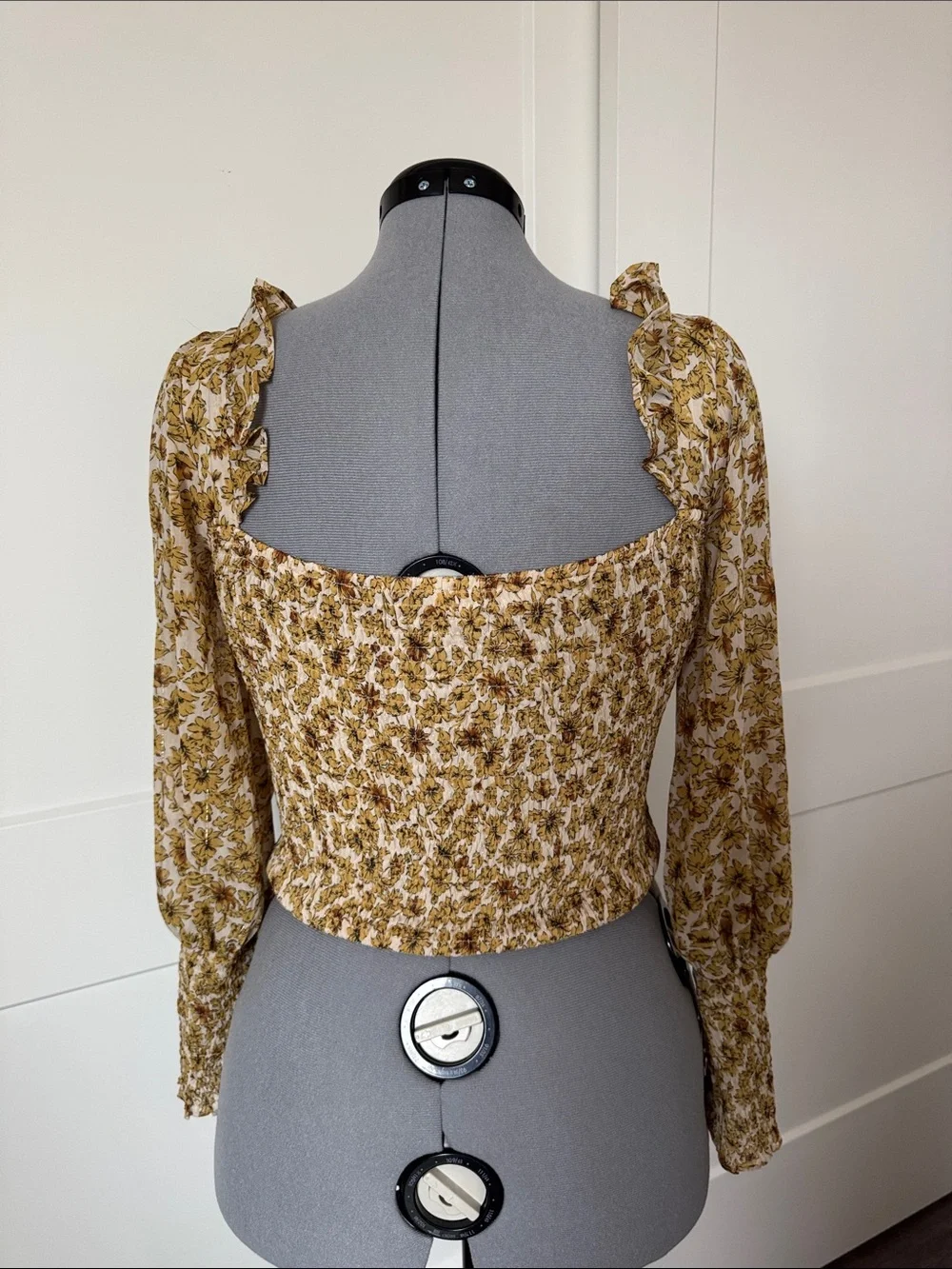 ASTR Floral Ruffle Tie-Front Blouse - Picture 3 of 8